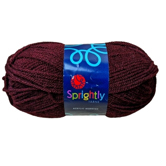 Sprightly Other - Sprightly Yarn Mahogany Acrylic Worsted Deal Bright Bold Colorful Medium 4